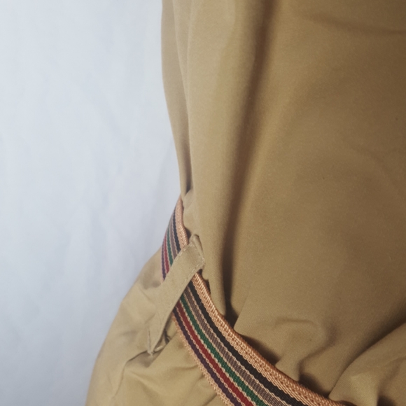 VTG BROWN TAN MIDI SLIP ON DRESS S/M - Picture 7 of 11